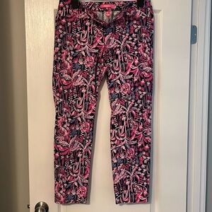Lilly Pulitzer palm tree pants